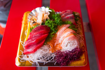 Street stall sashimi