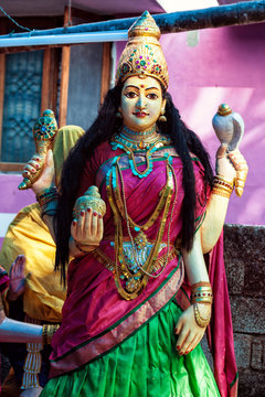 Hindu Goddess close-up