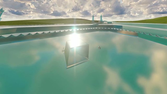 glass model of al masjid al haram with smooth transitions in times and place