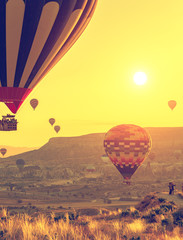 Hot air balloons over Cappadocia