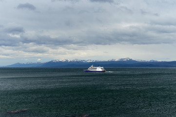 In the Harbor of the port of Ushuaia. 