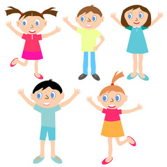 cheerful and happy children