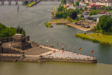 Kaiser-Wilhelm-Denkmal am Deutschen Eck in Koblenz