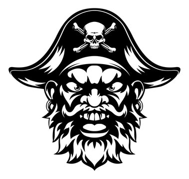 Cartoon Pirate Mascot