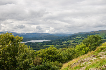 An aerial View of Windermere Lake from Orrest Head