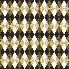 Geometric pattern composed of rhombus elements - vector seamless background