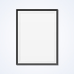 Blank frame on a wall