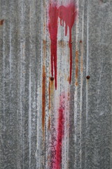 Rusted corrugated zinc sheet