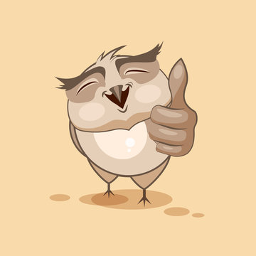 Owl thumb up