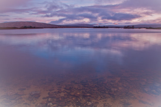 Loch Tulla at dawn near Glen Coe in Scotland