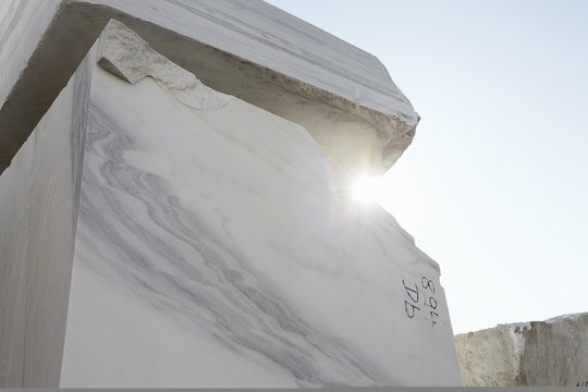 Large block of marble from quarry