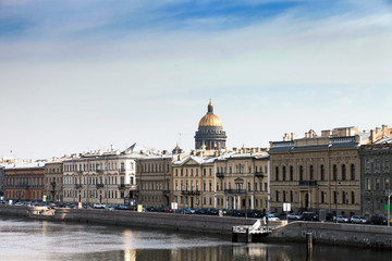 Fototapeta na wymiar Spring landscape of St. Petersburg