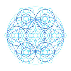 Scheme of physics, chemistry and sacred geometry.