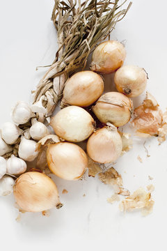 Onions and garlic
