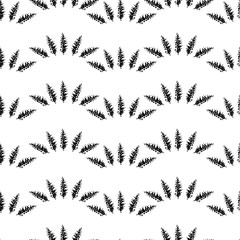  seamless pattern of  abstract leaves.