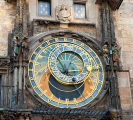 The Prague astronomical clock (Prague orloj), Czech Republic 