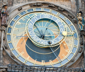 Fototapeta na wymiar The Prague astronomical clock (Prague orloj), Czech Republic 