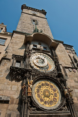 The Prague astronomical clock (Prague orloj), Czech Republic