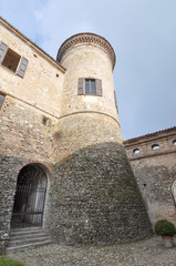 Fototapeta na wymiar Castello Scipione aka Castello Pallavicino castle in Salsomaggio
