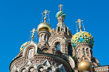 Fototapeta na wymiar The Church of the Savior on Spilled Blood (Spasa na Krovi), Saint Petersburg, Russia