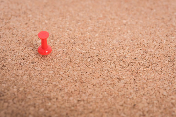 Close up blank cork wooden board