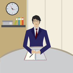 businessman at work.