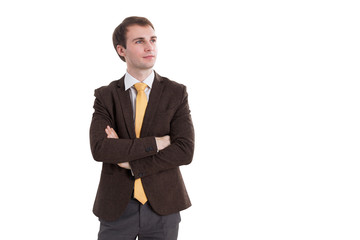 Businessman with crossed hands