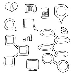 vector set of internet icon