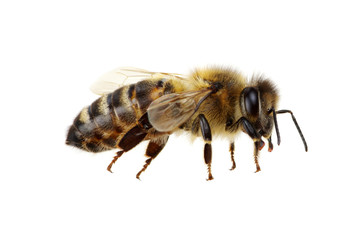 Bee on the white