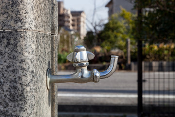 Faucet or Water Valve in garden.
