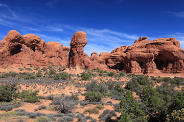 The Double Arch, Arches National Park, USA