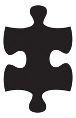 set of isolated puzzle pieces
