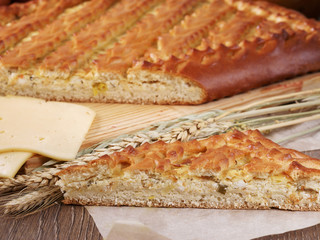 Pie with cheese