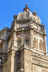 Fototapeta na wymiar Detail of Toledo Cathedral in sunny day, Spain.