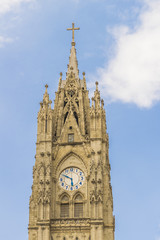 Fototapeta na wymiar San Juan Basilica Quito Ecuador