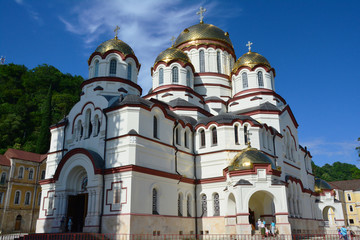 Fototapeta na wymiar New Athos monastery