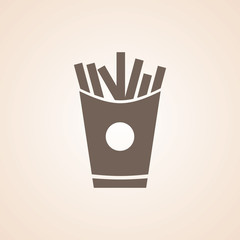 Icon Of French Fries.