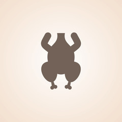 Icon Of Chicken Food.