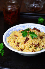 Bulgur Appetizer with Sun-Dried Tomatoes