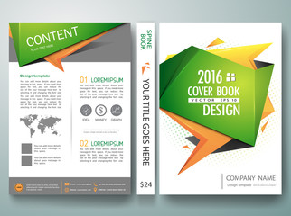 Vector brochure,magazine,modern flyers,cover,annual report,design templates,layout with green abstract polygons background in a4 size,To adapt for business poster,information,presentation,illustration