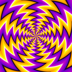 Yellow spin illusion