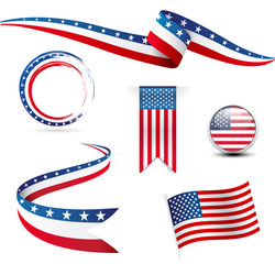 USA flags - 106999464