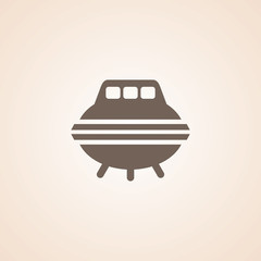 Icon Of Spaceship Or UFO.