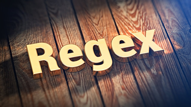 Word Regex on wood planks