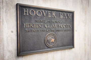 Herbert Hoover Dam Plaque