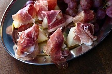  Spanish jamon with melon