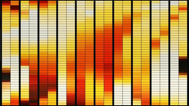 equalizer LED panel wall fire pattern background