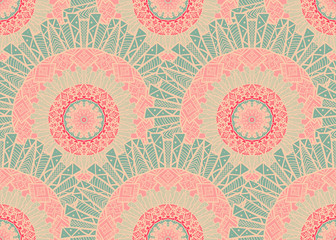 Fototapeta premium Mandala Seamless Pattern