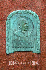 Gedenkstein für John Brinckman Rostock Warnemünde Kurhausgarten