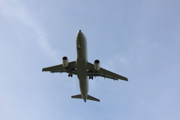 Plane approaching runway